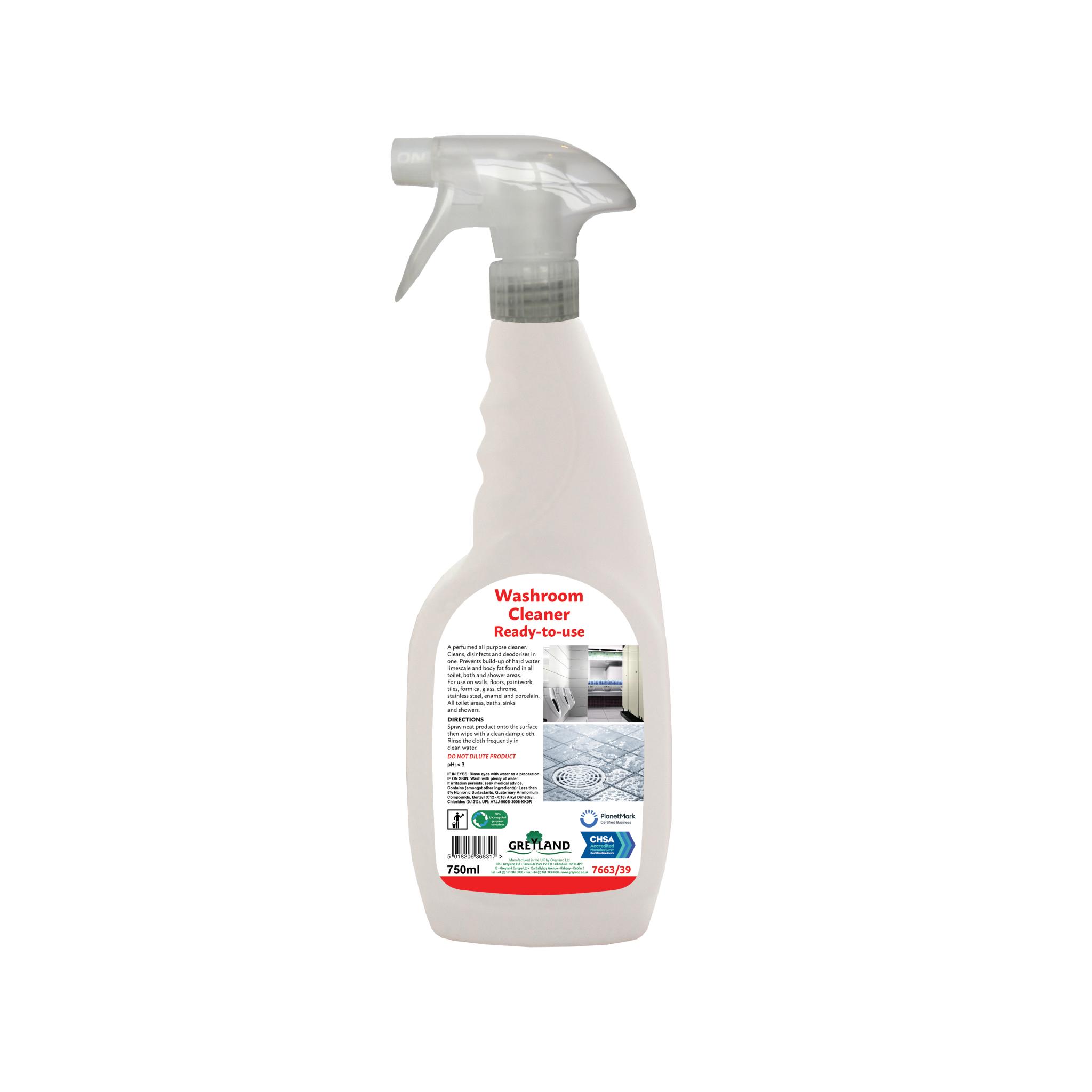 DAILY WASHROOM CLEANER 750ML SPRAY